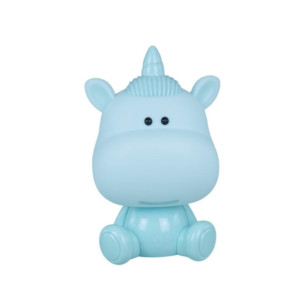 LAMPADA UNICORNO CELESTE 20X18X25